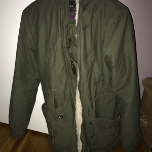 army green winter coat